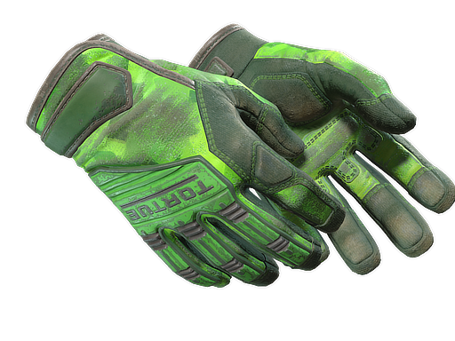 ★ Specialist Gloves | Lime Polycam (Battle-Scarred)