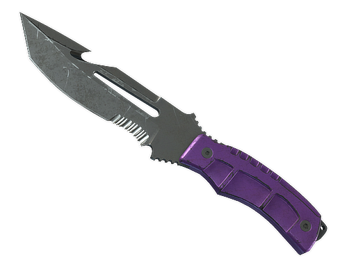★ Survival Knife | Ultraviolet (Battle-Scarred)