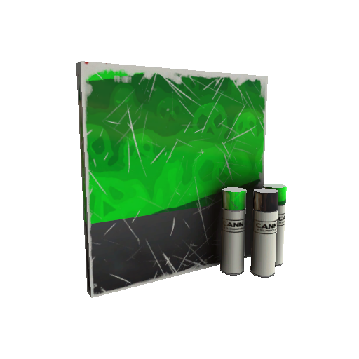 Strange Health and Hell (Green) War Paint (Field-Tested)