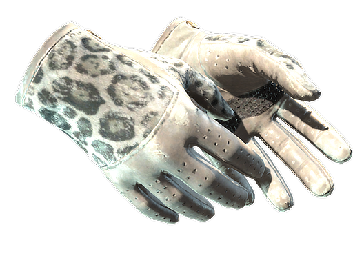 ★ Driver Gloves | Snow Leopard (Well-Worn)