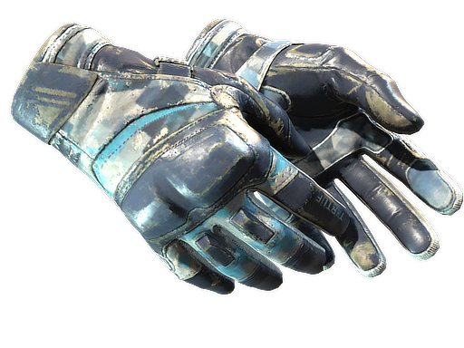 ★ Moto Gloves | Cool Mint (Battle-Scarred)